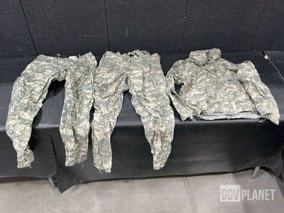 (90) Pairs of Cold Weather Trousers, (10) Wet Weather Jackets & Assorted Items