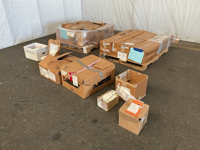 (224) Headsets, (14) Keyboard Systems, (2) Rolls of Tape & Assorted Items