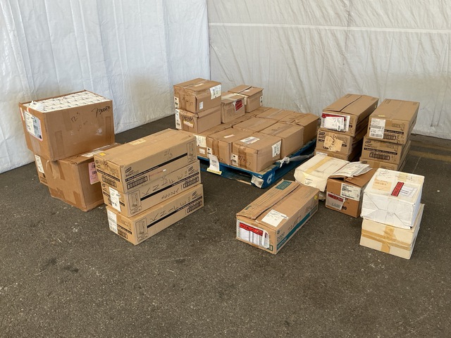 (10) Cutlery Dispensers, (14) Boxes of Salt & Pepper Shakers & Assorted Items (10) Cutlery Dispensers, (14) Boxes of Salt & Pepper Shakers & Assorted Items