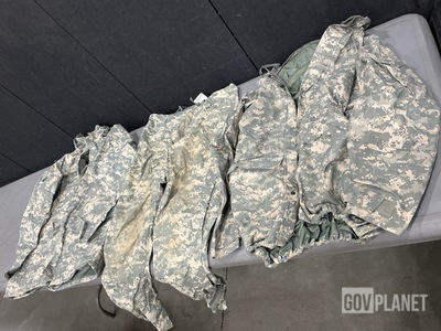 (31) Pairs of Wet Weather Trousers, (33) Cold Weather Parkas & Assorted Items