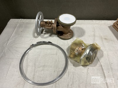 (1) Rotary Pump, (2) Gate Valves, (20) Loop Clamps & Assorted Items