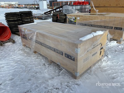 2026 EMC CG2533-H305 25 ft x 33 ft Double Metal Garage (Unused)