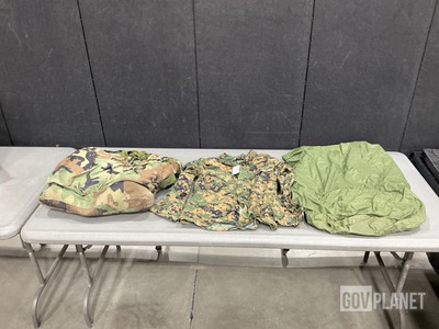 (5) Clothing Bags, (6) Woodland MARPAT Camouflage Blouses & Assorted Items
