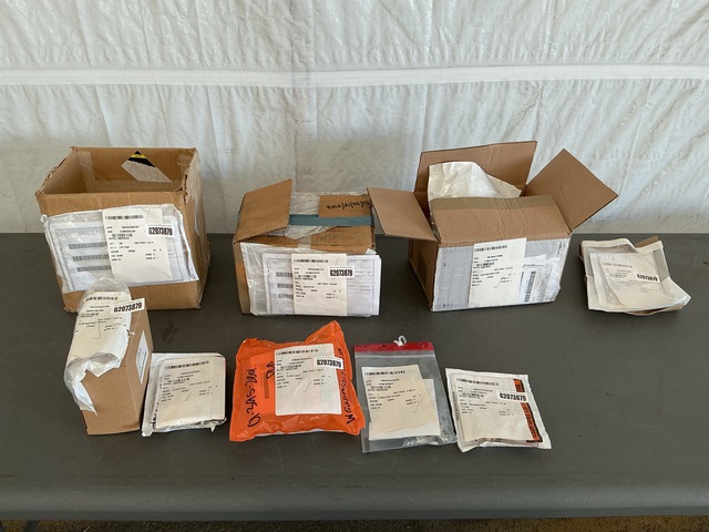 (700) Hundred of Pins, (198) Tube Caps, (2) O-Ring Plugs & Assorted Items