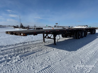 2014 Manac 32 ft Super B-Train Lead Flatbed Trailer