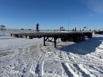 2014 Manac 32 ft Tri/A Super B-Train Lead Flatbed Trailer
