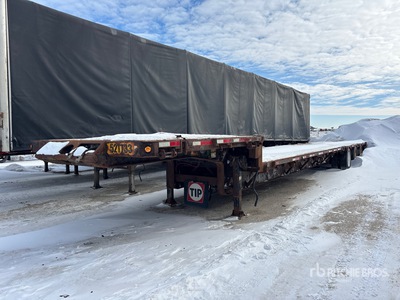 2012 Manac 52 ft Tri/A 52 ft - 72 ft Extendable Single Drop Step Deck Trailer (Inoperable)