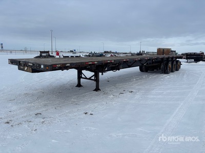 2012 Manac 53 ft Tri/A 53 ft Extendable フラットベッドトレーラー