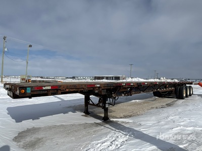2012 Manac 53 ft Tri/A 53 ft Extendable Tri/A 53 ft Flatbed Trailer