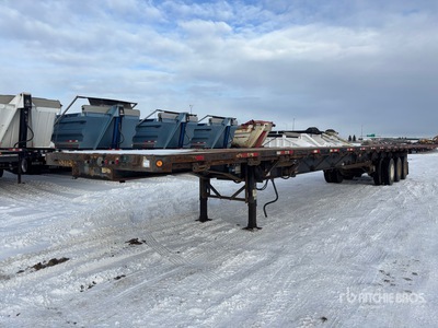 2014 Manac Tri/A 53 ft Extendable Flatbed Trailer