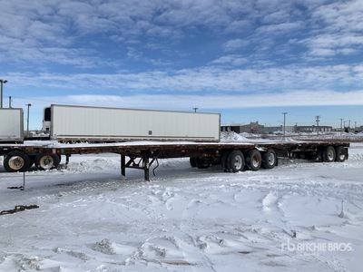 2014 Manac Super B 32 ft Lead Flatbed Trailer