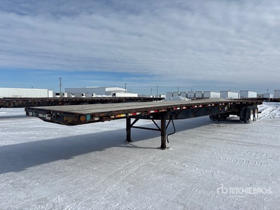 2012 Great Dane 53 ft T/A Flatbed Trailer