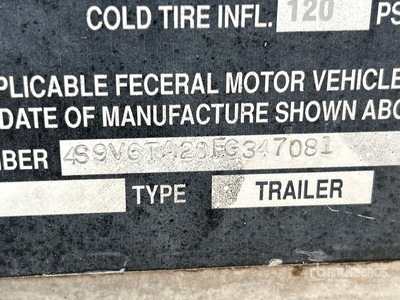 2014 Southern Welding Pneumatyczna przyczepa do przewozu luzem