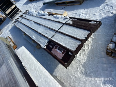 Quantity of (70) 12 Ft x 3 Ft Brown Metal Roof Panels (Unused)