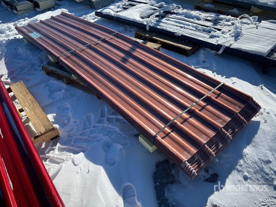 Quantity of (30) 12 Ft x 3 Ft Light Brown Polycarbonate Roof Panel (Unused)