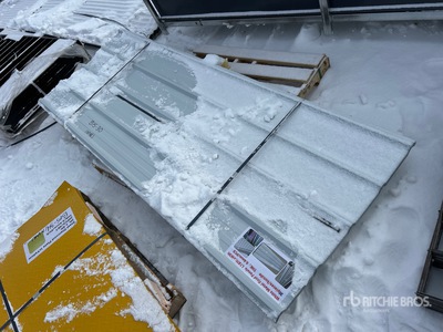 Quantity of (30) 8 Ft x 3 Ft White Metal Roof Panels (Unused)