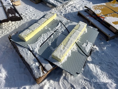 Quantity of (20) Black Steel Diamond Plate (Unused)