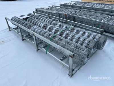 Quantity of (6) 3.9 ft x 164 ft Hot-dip Galvanized Field Fence (Unused)