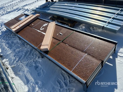 Quantity of (20) 15 In x 11.8 Ft Wood Grain Polyurethane Insulated Metal Wall Panel (Unused)