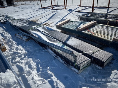 Quantity of (20) 15 In x 19.7 Ft Grey Polyurethane Insulated Metal Wall Panel (Unused)