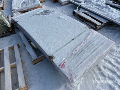 Quantity of (40) 35 in x 7.87ft Clear Multi-wall Polycarbonate Panel (Unused)