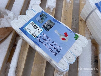 Quantity of (20) 1.2 in x 9.8 in Heavy Duty Industrial Polyester Lifting Stra Élingue (Unused)