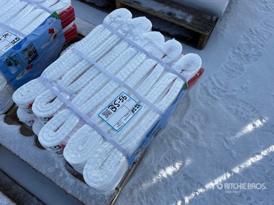 Quantity of (10) 3.9 In x 13 Ft Heavy Duty Industrial Polyester Lifting Strap Sling (Unused)