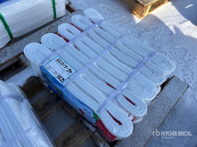 Quantity of (10) 3.9 in X13 ft Heavy Duty Industrial Polyester Lifting Strap Sling (Unused)