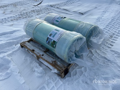 Quantity of (2) 13 ft x 3.3 ft Clear Polycarbonate Sheet Roofing Panels (Unused)