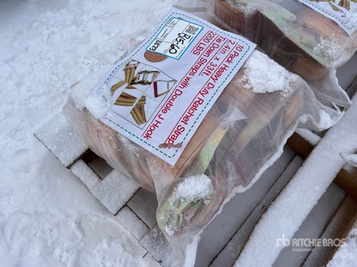 Quantity of (10) 2.4 In x 33 Ft Yellow Heavy Duty Ratchet Straps Élingue (Unused)