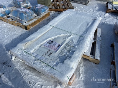 6.89 ft x 3.38 ft White Steel Security Door Doors (Unused)