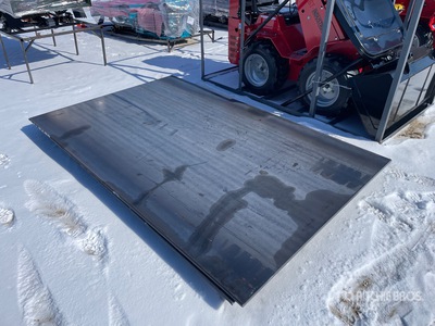 Quantity of (2) 2026 AGT 5ft x 8ft 4 ft 11 in x 7 ft 10 in 7/8 in Steel Plates (Unused)