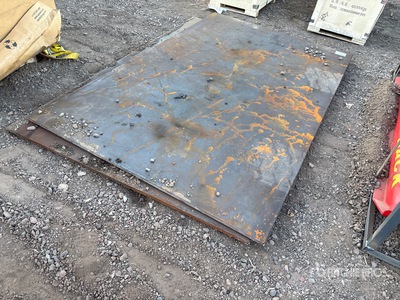 Quantity of (2) 2026 AGT 5 ft x 8 ft (0.75 in Thick) Steel Plates (Unused)