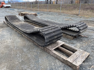 Quantity of (2) 27.5 in 700x98x100 Rubber tracks