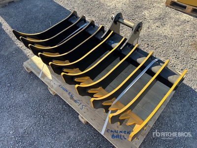 2024 Aussie Buckets 1200 mm Q/C Heavy Duty Excavator Rake (Unused)