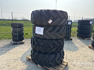 Quantity of (4) Goodyear 460/70R24 IND(17.5LR24)150A8 IT520 TL Koła