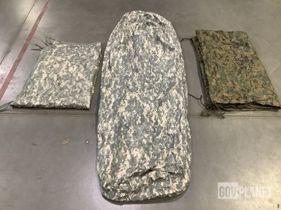 (6) Modular Sleeping Bag Systems, (12) Tarpaulins & Assorted Items