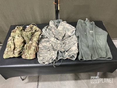(6) Cold Weather Trousers, (1) Cold Weather Jacket Liner & Assorted Items