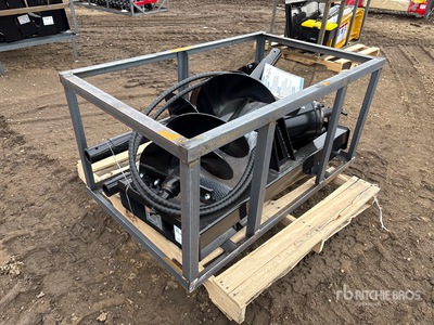 2026 Mower King SSECAG-Y Skid Steer Auger (Unused)