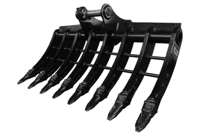 2024 Warrior WBRC07-1200 47 in Excavator Rake - Fits Cat 307 / 6 - 8 ton (Unused)