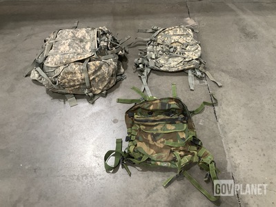 (6) Large Field Pack Sets, (30) Assault Packs & Assorted Items