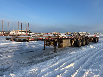 2007 Lode King 32 ft Tri/A Super B-Train Lead Flatbed Trailer