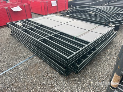 Quantity of (3) 2026 RanchMaster HRS627 9 ft 6 in Horse Stall Kits (Unused)