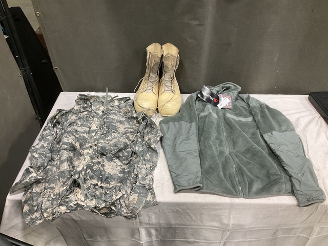 (8) Cold Weather Jackets, (25) Wet Weather Parkas & Assorted Items