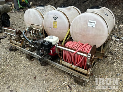 Spray Tank Sprayer system mounted to a rack (Inoperable)