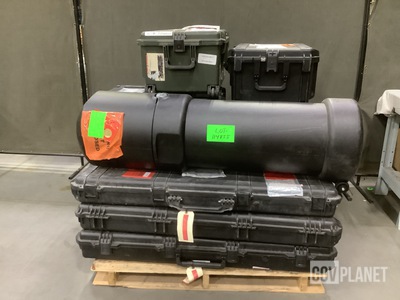 (13) Assorted Storage Cases & (1) Graphic Tube Storage Case