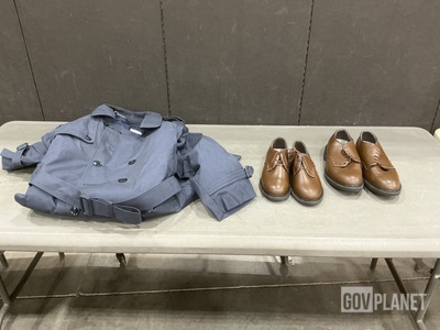 (34) All-Weather Coats, (1) Pair of Men’s Shoes & Assorted Items