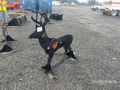 2025 Kit Containers AR500ATDEER 3/8 in AR500 Steel Deer Shooting Target With Heart Flapper (Unused)