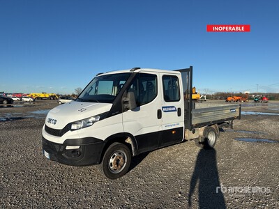 Iveco Daily 35-110 Crew Cab Flatbed Truck (Inoperable)