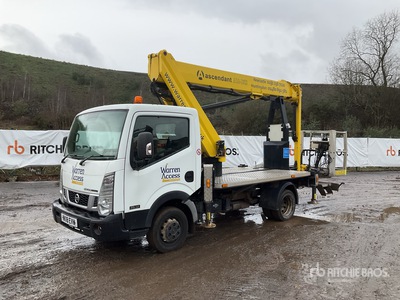 18 m on 2018 Nissan NT400 Cabstar 4x2 Ascendant Platform. Bucket Truck
